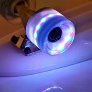 Plastični Cookie board Meteor z LED kolesi - bel – slika 2